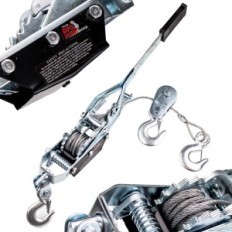 Rope winch TRK8041 4T 3-hooks, 2-pin