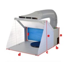 Modeling cabin 42cm painting painting aerograph lighting. LED Fan