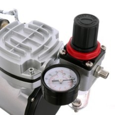 Pequeno compressor de modelagem silencioso para aerógrafo sem óleo