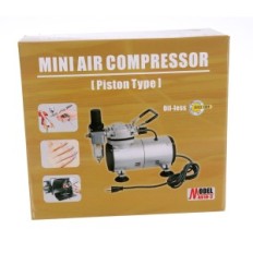 Pequeno compressor de modelagem silencioso para aerógrafo sem óleo