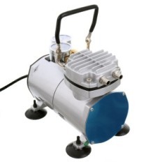 2in1 Pompa per vuoto compressore aerografo Aspirapolvino -600mmHg AS20W