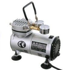 2in1 Aerographi kompressori vaakumpump vaakum -600 mMHg AS20W