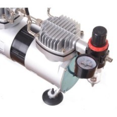 Efektivní 40L / min AS19-2 Kompresor pro Airbrush Dva písty Auto Stop 5.5bar