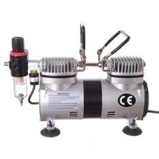 Αποτελεσματικός συμπιεστής 40L / min As19-2 για Airbrush Δύο έμβολα Auto Stop 5.5bar