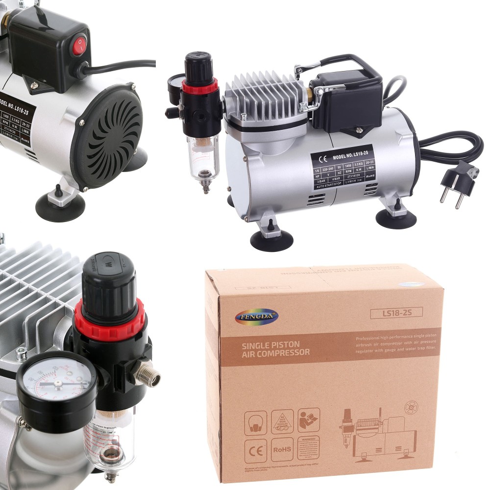 Efficiënte Airbrisor voor Airbrush + Fan