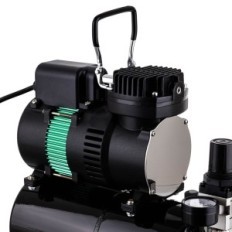 Aerographi kompressor 3L FengDA 2x ventilaatori ventilaator