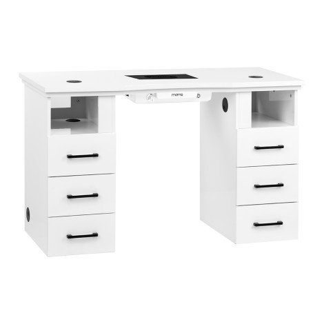 Καλλυντικό γραφείο MOMO L01 με απορροφητήρα σκόνης — προβολή από μπροστά