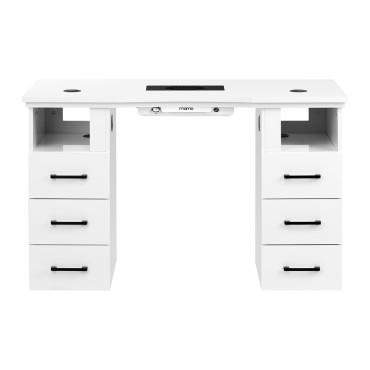 Cosmetic desk MOMO L01 with dust absorber — front view