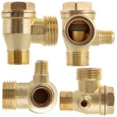 Valvola di ritegno per compressore compressore 1/2 "x 3/8" x M10x1.0 per pressostato