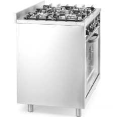 Cozinha a gás 5 queimadores com forno de convecção - Hendi 225707