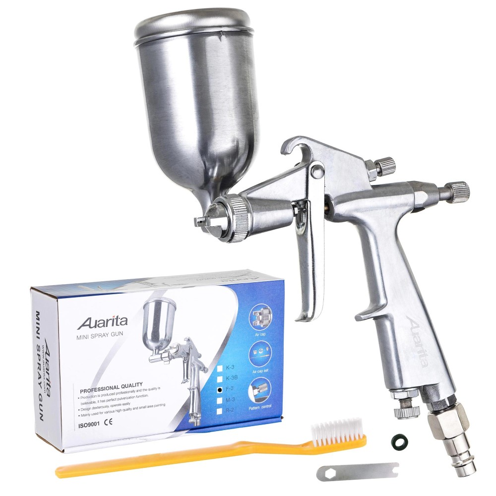 Auarita Metal Mini Pistolet Picnic Buse de pistolet 1.0mm Tasse inclinable 125mm