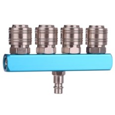 AD0041 4-way air distributor with quick couplings