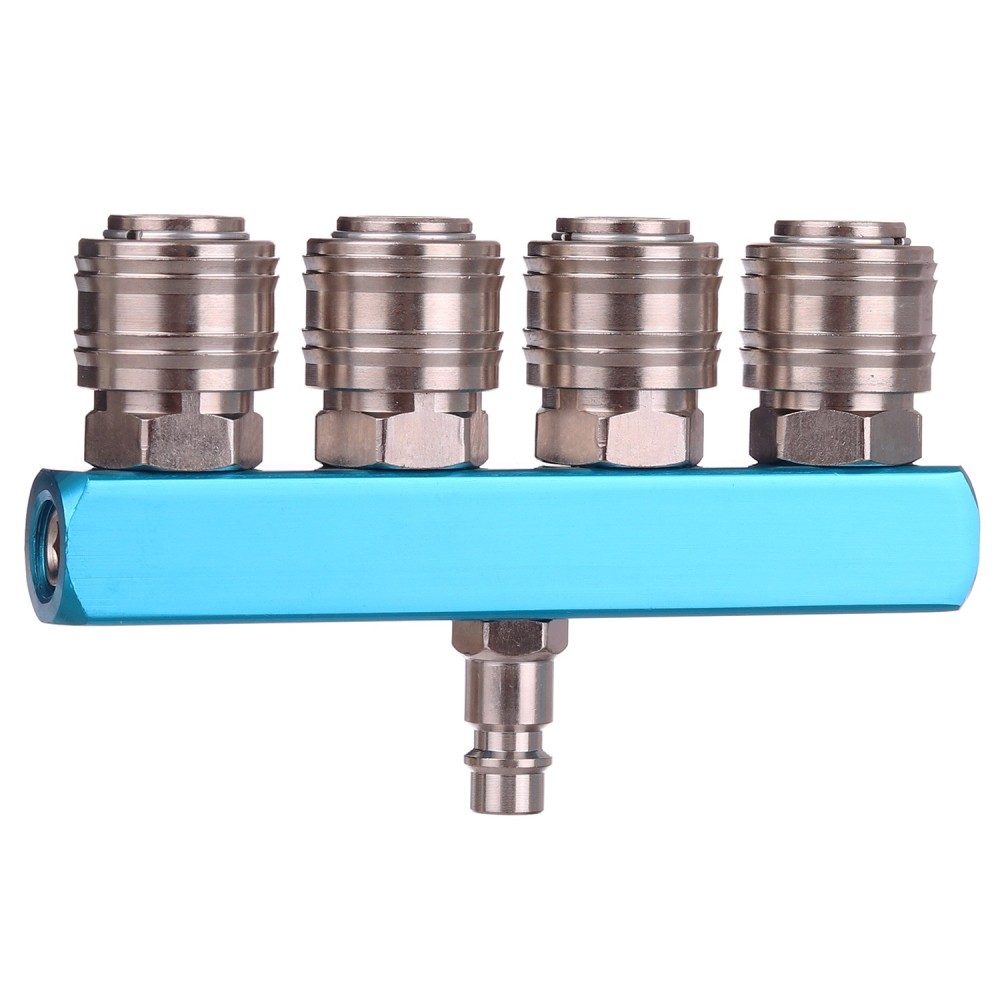 AD0041 4-Way Air Distributeur met snelkoppelingen