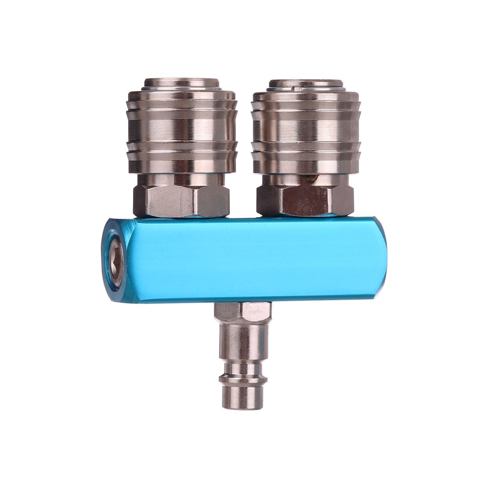 Distributeur Pneumatische Compressor 2-Way Snel Koppeling 1/4 "