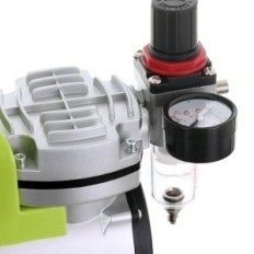 Stille compressor + AS18 Aerograph-houder + filter