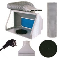 Modeling paint cabin Portable 55cm to aerograph painting extraction