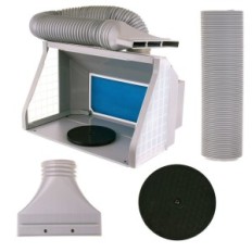 Modellering Paint Cabin Portable 55cm til Aerograph Maleri Ekstraktion