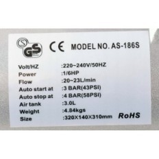 Aerograph-Kompressor LS-186S LS-186S-Lüfter 3L-Zylinder