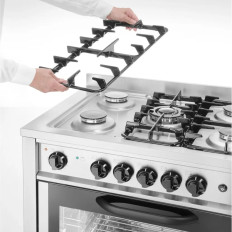Cozinha a gás 5 queimadores com forno de convecção - Hendi 225707