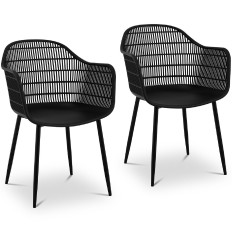 Knocker chair for home for a restaurant up to 150 kg 2 pcs. Black