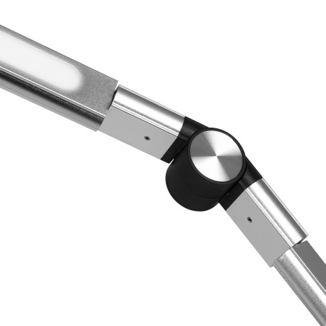 LED Yoga treatment lamp 22W silver — close-up of the handle
