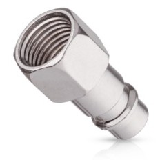 1x conector plug para ferramentas pneumáticas 1/4 "