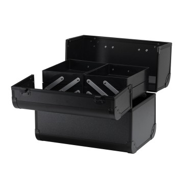 ACTIVESHOP Kosmetikkoffer Schwarz 40