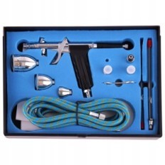 Aerographer Fengda 3 dyser 0,3 + 0,5 + 0,8 mm med 3 tanke - Airbrush Set