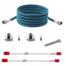 Aerographer Fengda 3 dyser 0,3 + 0,5 + 0,8 mm med 3 tanke - Airbrush Set