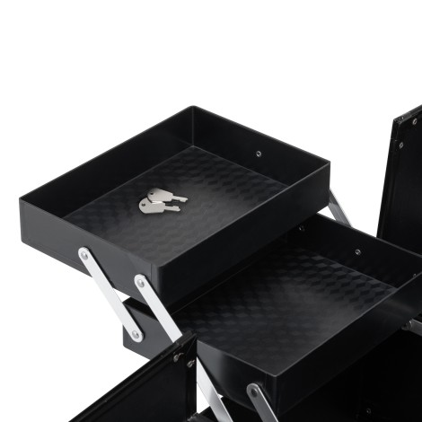 Kozmetický kufrík ACTIVESHOP čierny 40 — detail povrchu
