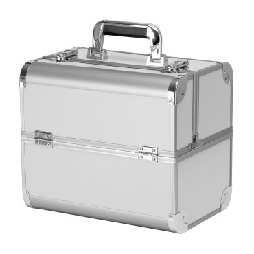 Valise cosmétique argentée 40 ACTIVESHOP