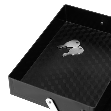 Cosmeticakoffer Zilver 40 — detail oppervlak