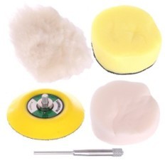 PNEUMATIC PICKERS 75mm grinder + sponge + polishing fur