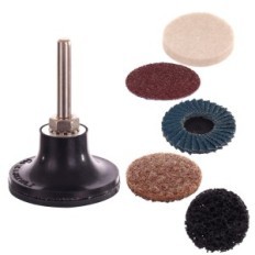 Abrazīvais disks 50mm jutās neaustais panelis Mandrels 6mm dzirnaviņas urbis