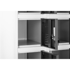 Scraper wardrobe with social lockers Metal for locker room 18 keyboard