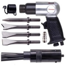 Pneumatisk Hammer Impact nål + 4x grotter cutter nålhoved