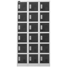 Scraper Garderobe med sociale skabe Metal til Locker Room 18 Tastatur