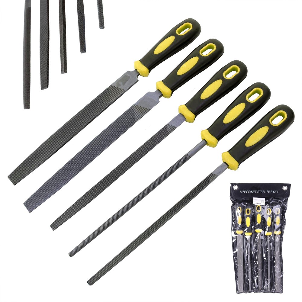JC1545 Fichiers (G40071) Serrurier 200mm 200mm pour le jeu de métal 5pcs.