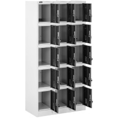 Scraper Garderobe med sociale skabe Metal til Locker Room 15 Tastatur