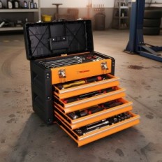 Caja de herramientas. Cajamiento de metal de gabinete de herramientas 4x Pestillo de 50 cm