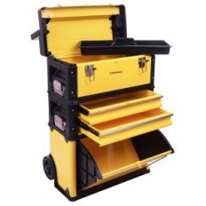 Caja de herramientas. Trolley del taller. 3 segmentos. Gabinete. Caso. Cajón