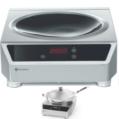 Induction cooker. Inductive wok Profi Line 3500W - Hendi 239766
