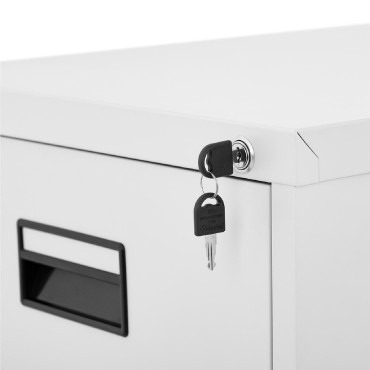 Armadio per ufficio per documenti file con 3 cassetti in metallo 47 x 60 x 101,5 cm