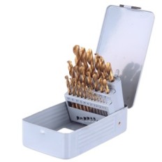 DR25 gręžimo metalo HSS SET 25el 1-13mm (titano) kasetė (-)