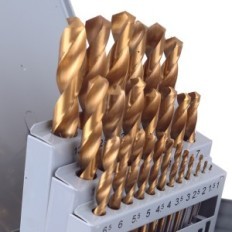 DR25 boremaskine til metal HSS Set 25el 1-13mm (titanium) kassette (-)