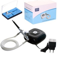 Compressor Aerógrafo Modelagem Cosméticos Auto 3-Stop. Ajuste de pressão