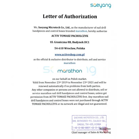 Saeyang Marathon K38 Crafien Mini Taladro de Uñas Inalámbrico Blanco