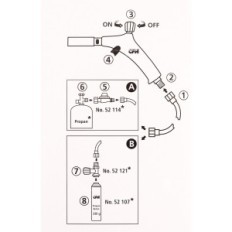 Lout Burner.Piezo + σωλήνα PZ2000 52065CFH
