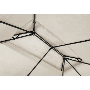 Sodo paviljonas Altana lankstymo palapinė 3 x 4 x 2,6 m grietinėlė