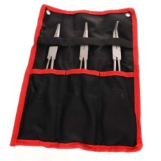 Set di lunghe pinze. Semplice custodia piegata 3x